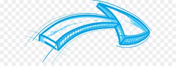 Arrow Drawing Sketch - Small clean blue arrows 