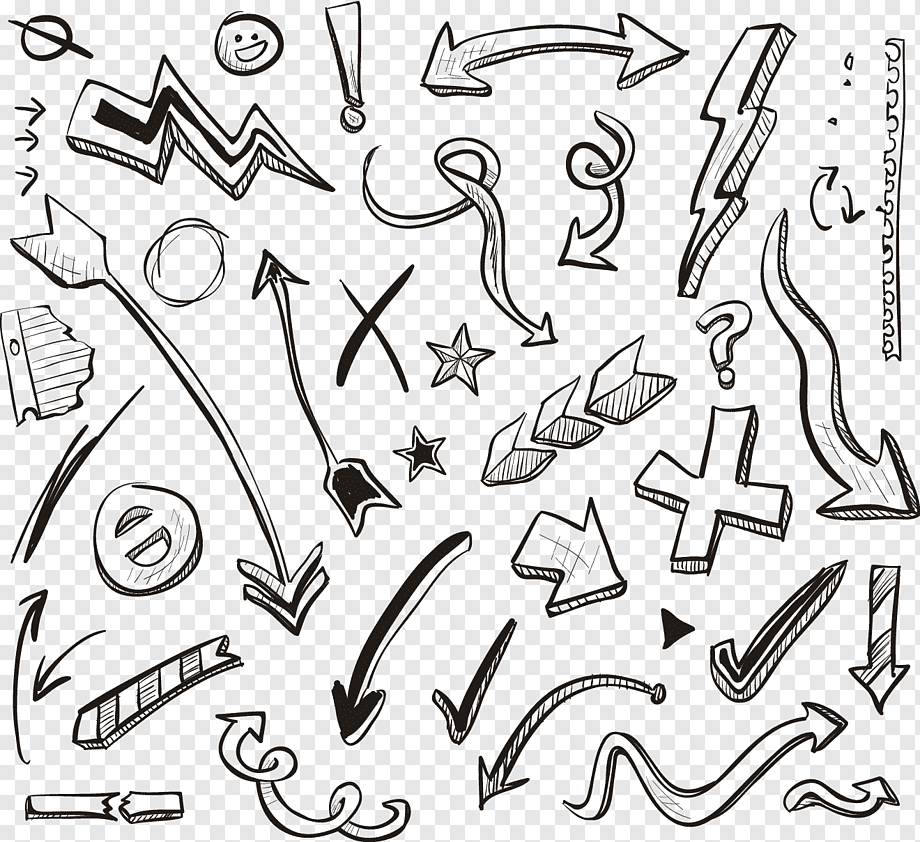 Arrow Euclidean Adobe Illustrator Icon, Variety of painted arrow, watercolor Painting, angle, text png