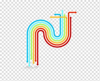 Arrow Euclidean Illustration, Colorful arrow material transparent background PNG clipart