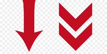 Arrow Euclidean vector Computer file - Red arrow straight down 