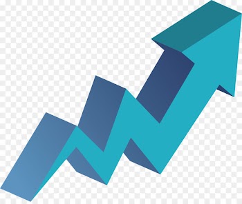 Arrow Euclidean vector Curve Icon - Blue curve up arrow 