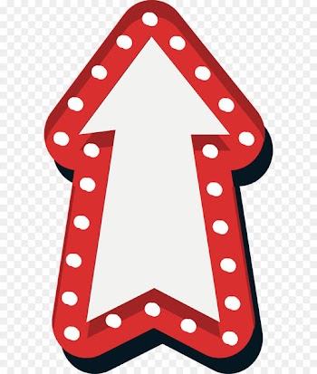 Arrow Euclidean vector Icon - Up the red neon arrow 