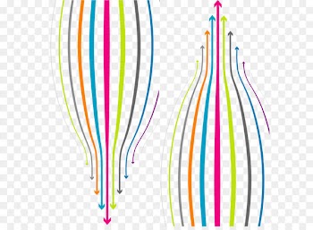 Arrow Euclidean vector Illustration - It refers to lines in different directions of arrow 