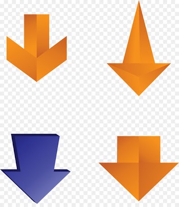 Arrow Euclidean vector - Straight down arrow 