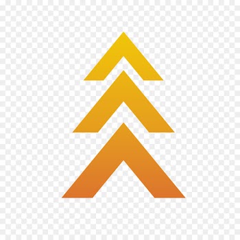 Arrow Euclidean vector Triangle Computer file - Yellow gradient direction 