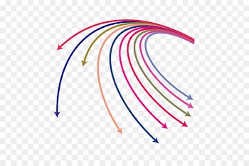 Arrow Euclidean vector - Vector colored arrows decorative pattern 