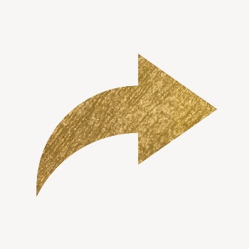 Arrow icon, gold illustration vector | Free Icons - rawpixel