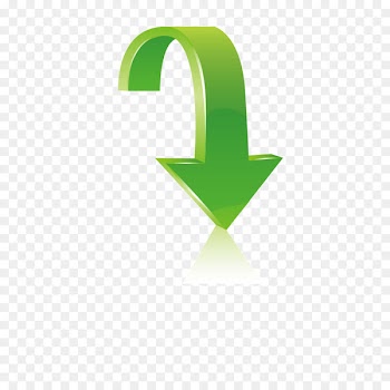 Arrow Icon - Green down arrow 