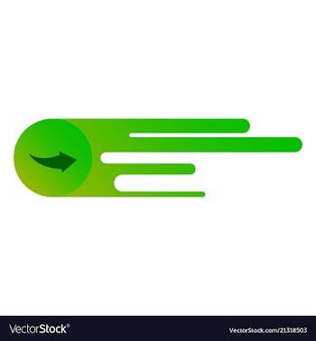 Arrow icon in trendy flat style isolated on grey vector image