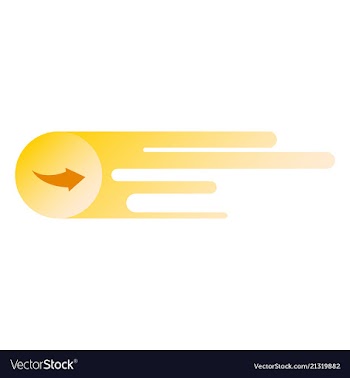Arrow icon in trendy flat style isolated on grey vector image