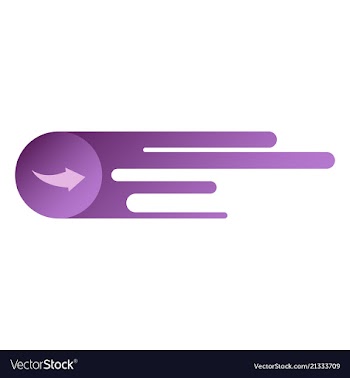 Arrow icon in trendy flat style isolated on grey vector image