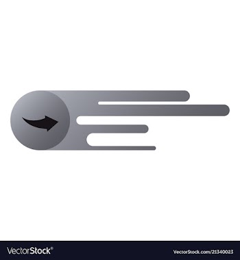 Arrow icon in trendy flat style isolated on grey vector image