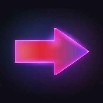 Arrow icon, neon glow design | Free Icons - rawpixel