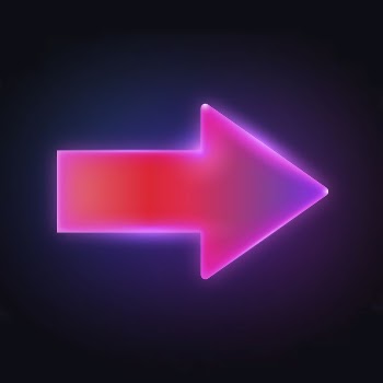 Arrow icon, neon glow design | Free Icons - rawpixel