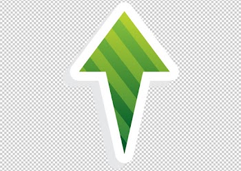 Arrow icon PNG - Green Color