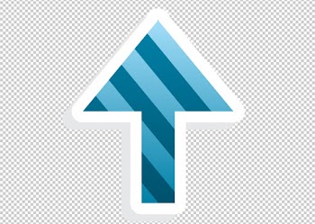 Arrow icon PNG - Ocean blue