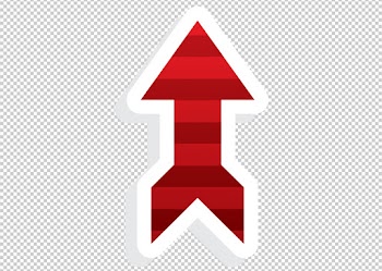 Arrow icon PNG - Red Color