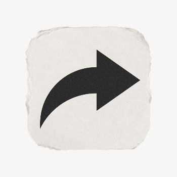 Arrow icon, ripped paper design | Free Icons - rawpixel