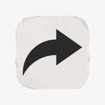 Arrow icon, ripped paper design | Free Icons - rawpixel