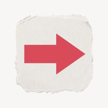 Arrow icon, ripped paper design | Free Icons - rawpixel