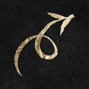 Arrow icon sticker, gold aesthetic | Free PSD Illustration - rawpixel