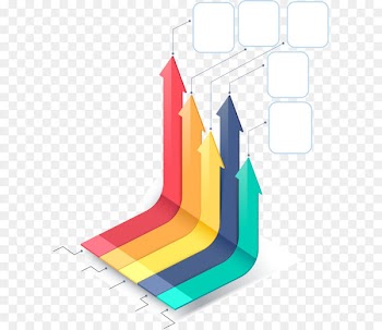 Arrow Infographic - Vector hand colored up arrow 