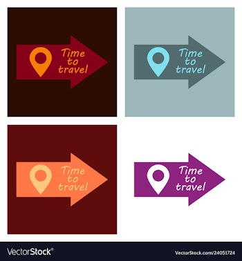 Arrow location icon pin sign navigation map gps vector image