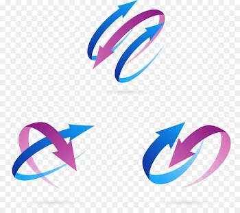 Arrow Logo Curve Spiral - Dynamic arrow 
