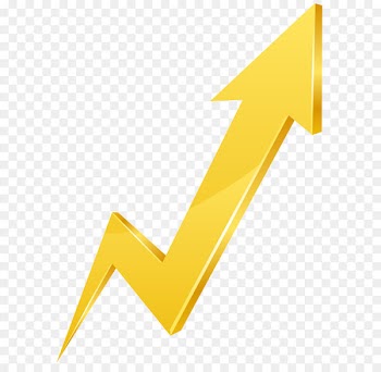 Arrow Logo Icon - Yellow Arrow Up Transparent PNG Clip Art Image 