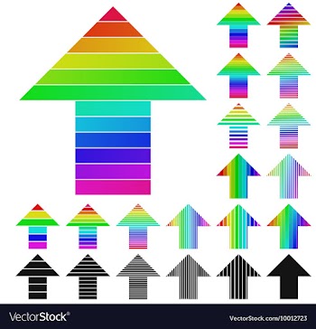 Arrow Logo Set vector image