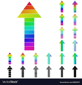 Arrow Logo Set vector image