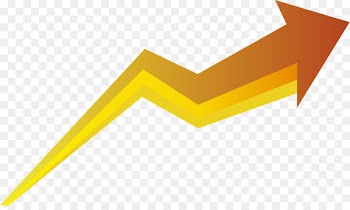 Arrow - Orange twist up arrow 