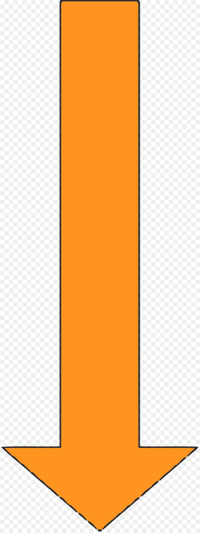 Arrow Orange - watercolor arrow 