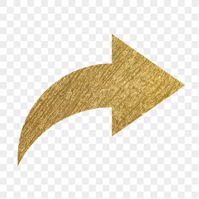 Arrow png icon sticker, gold | Free Icons - rawpixel
