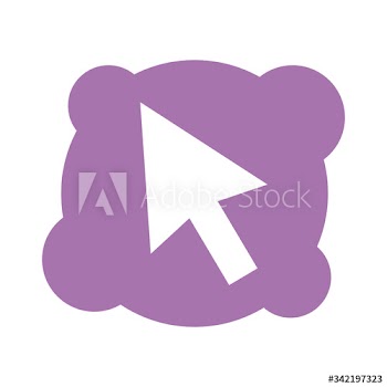 arrow pointer block style icon