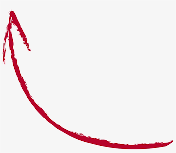 Arrow Rough Drawing Top Left - Long Curve Arrow Png Transparent ...