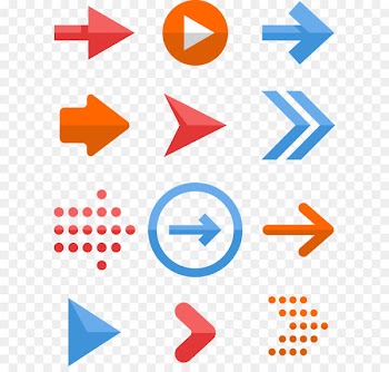 Arrow Sign Clip art - Vector hand painted colored arrows 