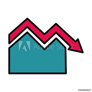 arrow statistics line and fill style icon