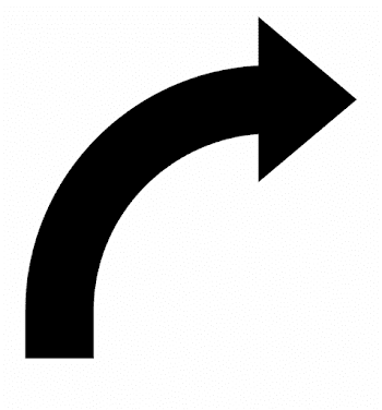 Arrow Svg Curved - Curve Arrow Icon Png, Transparent Png Download ...