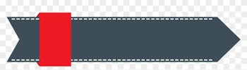 Arrow Tape Banner Dark Blue Line Transpare - Transparent Origami Banners Banner Vector Png