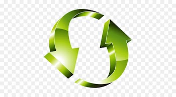 Arrow Three-dimensional space Symbol Icon - Recycle icon 