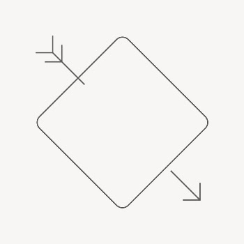 Arrow through square frame vector | Free Vector - rawpixel