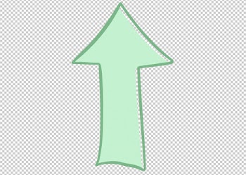 Arrow up PNG - Green Color
