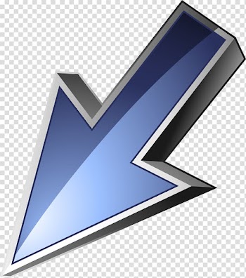 Arrow Watercolor painting, Simple blue arrow transparent background PNG clipart