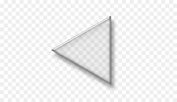 Arrow White Triangle - glass texture button 