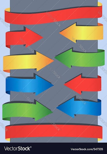  					Arrows and banners vector image														