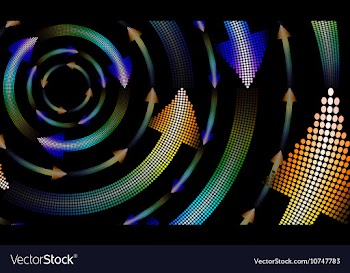 Arrows background vector image