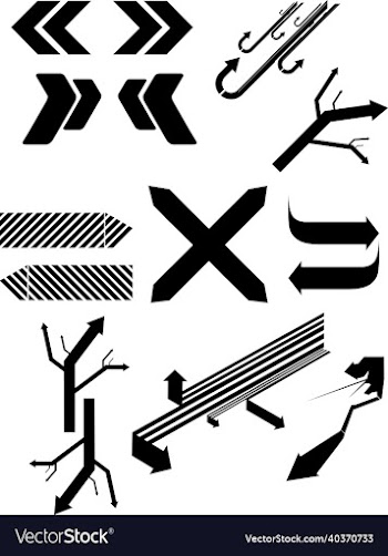 arrows big black set icons arrow icon arrow