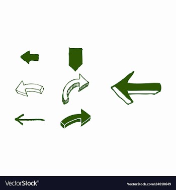 Arrows collection with elegant style and black vector image