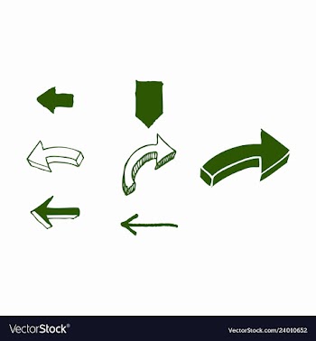 Arrows collection with elegant style and black vector image